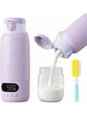 17oz Travel Bottle Warmer - Fast Heating in 1.5 Minutes, Portable & Convenient